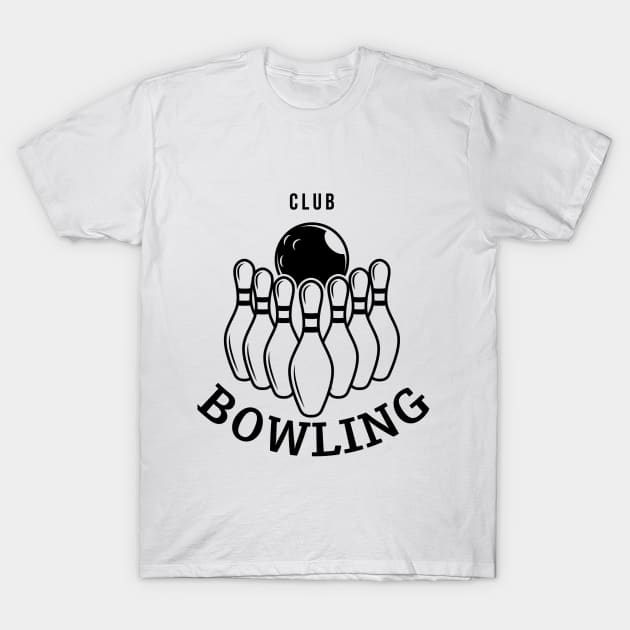 Bowling club T-Shirt by Brainable ART